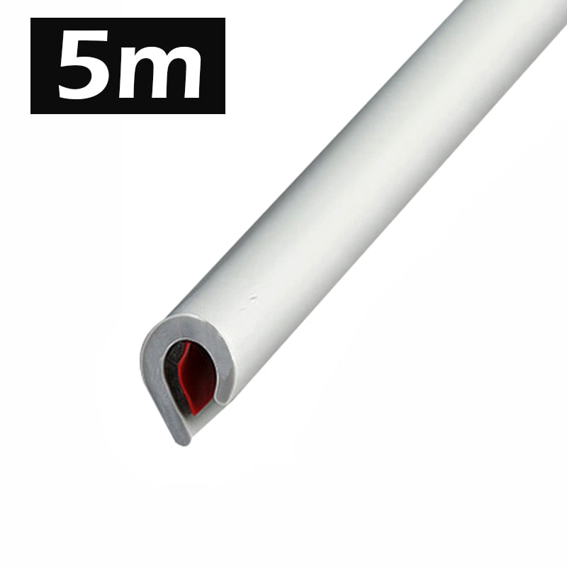 5M/10M Car Door trips Rubber Edge Protective Strips Side Doors Moldings Adhesive Scratch Protector Vehicle For Cars Auto